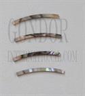 1pc Green abalone strips curved 1.6x24x1.3x115mm