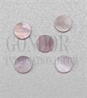 1pc Pink Mussel dots 8 x 1.3mm