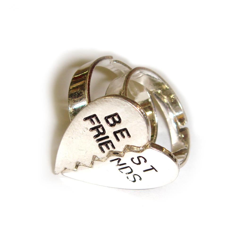 Pair Of Best Friends Rings - Adjustable Size
