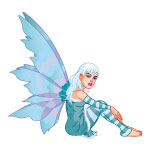 Sitting Blue Fairy