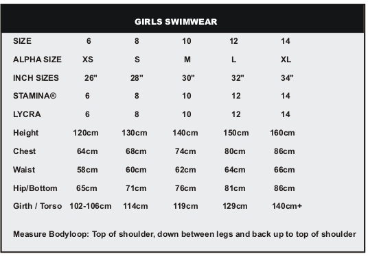 Liz Claiborne Swimsuit Size Chart