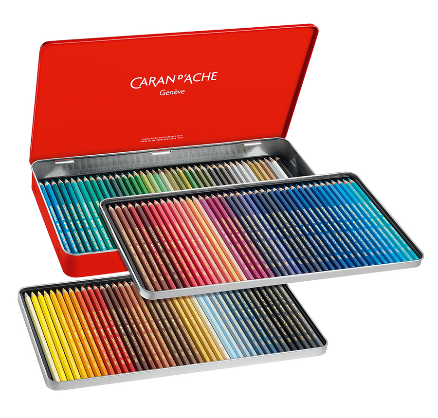 Caran dAche Caran d'Ache Supracolor Artist Quality Soft Water Soluble Colour Pencils 120 Set 