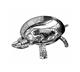 El-Casco Chrome Plated<br/>Turtle Paperweight Bell