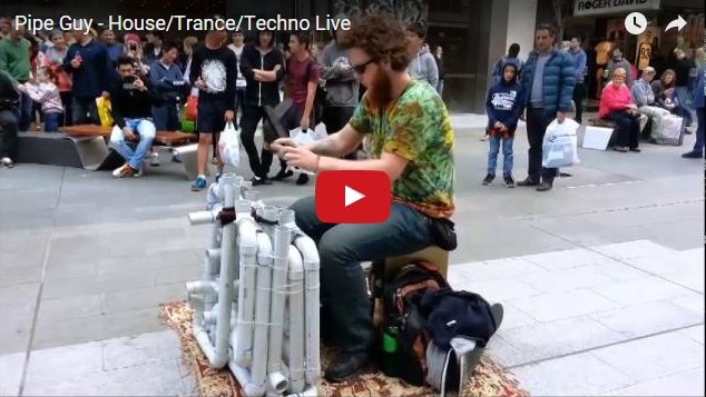 PVC Pipes + Two Thongs = Awesome Techno Music!