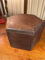 Antique 19thC Colonial Australian Red Cedar Hexagonal Display Riser Base