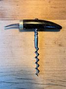 Antique Collector's English Horn & Steel Helix Corkscrew Wine Bottle Opener