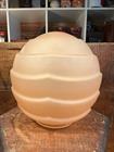 Vintage 1930s Australian Art Deco Pink Frosted Glass Beehive Light Shade