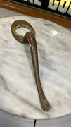 Vintage Tall Brass Front Door Handle with Keyhole 