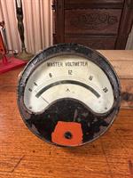 Vintage WWII Metropolitan Vickers 20V Military Generator Panel Meter Gauge