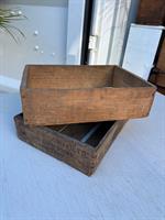 Vintage Irvin & Johnson Cape Town Wooden Fish Crate & Matching Plain Box