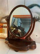 Large Antique 19th Century Victorian English Mahogany Swing Dresser Mirror 84cm
