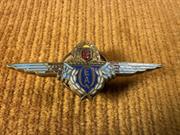 Vintage Qantas Empire Airways QEA Screw-Back Uniform Badge G.A. Miller