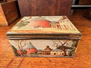 Vintage Australian Cadbury 2lb Chocolate Collector's Tin Derwent Valley Tasmania