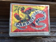 Vintage Brick of 12 Swedish Parrot Safety Cigarette Cigar Match Boxes 