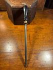 Antique 19thC William Walton Sheffield Butcher Sharpening Steel Ebonized Handle