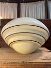 Large Vintage Australian Art Deco Glass Light Shade with Gallery - 28cm