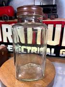 Vintage Collector's Shop Counter Display Pascall Sweets Embossed Lolly Jar 29cm  