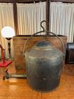 Antique Kenrick & Sons Cast Iron Fireplace Water Fountain Kettle & Brass Tap