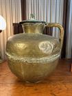 Antique 19thC Normandy French Brass Normandy Milk Jug Vessel Canne a Lait