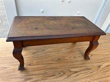 Vintage 1930s Solid Oak Low Side Table / Plant Bench Riser 