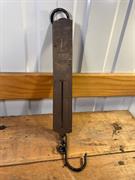 Vintage English WWII Military Brass & Iron Salter 30lb Spring Balance Scales 