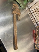 Antique Vintage Record No 18 Drop Forged Steel Stillson Wrench Made in USA