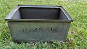 Vintage Australian 1950s Galvanised Steel Industrial Rinse & Strain Fruit Bucket  