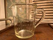 Antique Vintage 1930’s 2 Pint Australian  Depression Glass Measuring Kitchen Jug