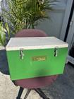 Vintage Australian Malleys Esky Green Metal Cooler Complete With Ice Tray
