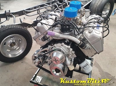 Ford Jon Kasse engine conversion Ford Hemi Willy Gasser