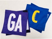 Netball velcro position patches