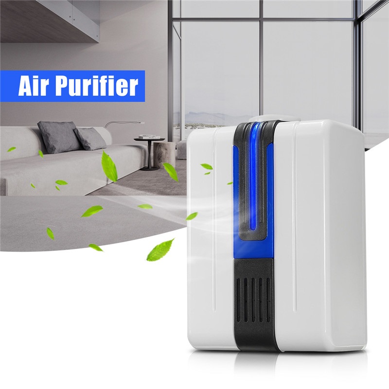 Atlas Air Purifier Wall Plug-in Ionic Air Purifier with Blue Light Cordless