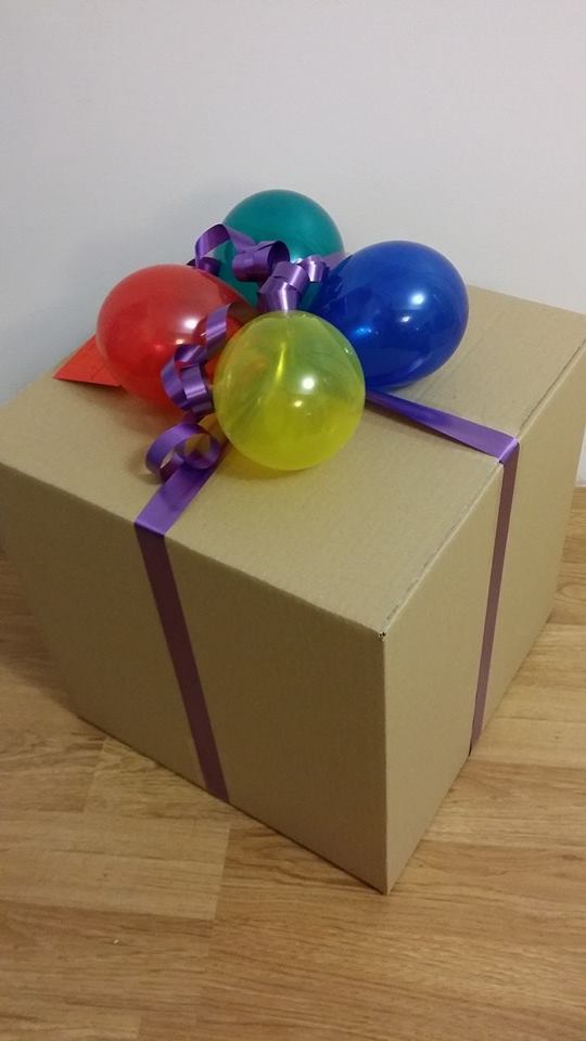 Happy Birthday Balloon In A Box Mens