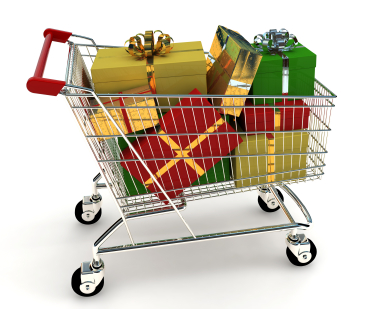 Shopping Cart Holiday Gifts