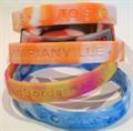 Silicone Wristbands - Marbled Debossed
