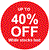 Up to 40% OFF