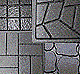 Brick Pattern Square Pavers & Stepping Stones
